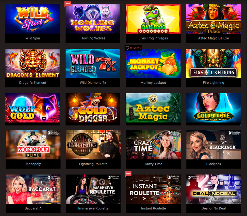 Popular online casino sites