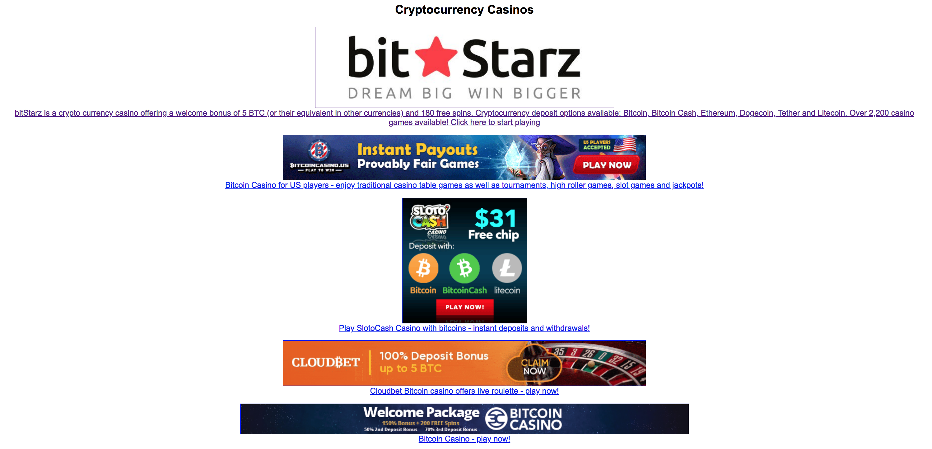 Bitstarz casino ilmaiskierroksia